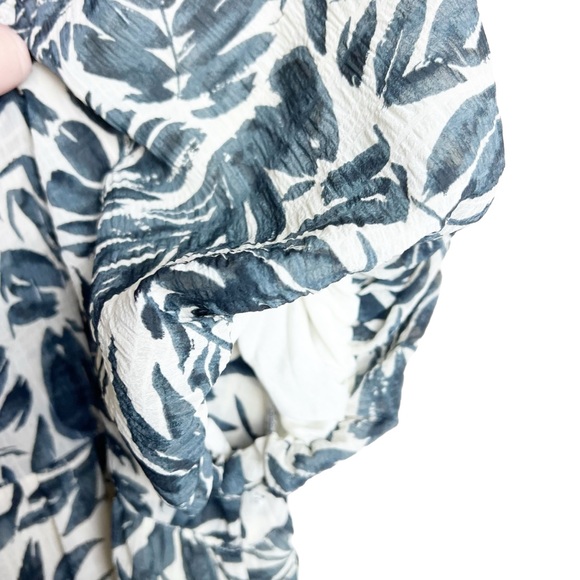 Hayden Puff Sleeve Botanical Print Square Neck Maxi Dress, Size Large - Picture 3 of 8